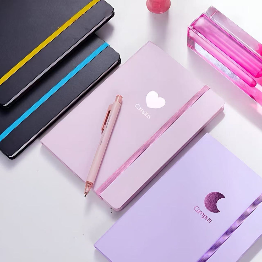 Stationery - KOKUYO Campus Solid Colour Hardcover A5 Ruled Notebook 100 Sheets – Light Purple - Goodie Goodie