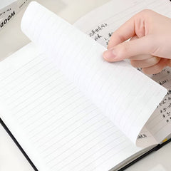 Stationery - KOKUYO Campus Solid Colour Hardcover A5 Ruled Notebook 100 Sheets – Black/Yellow - Goodie Goodie