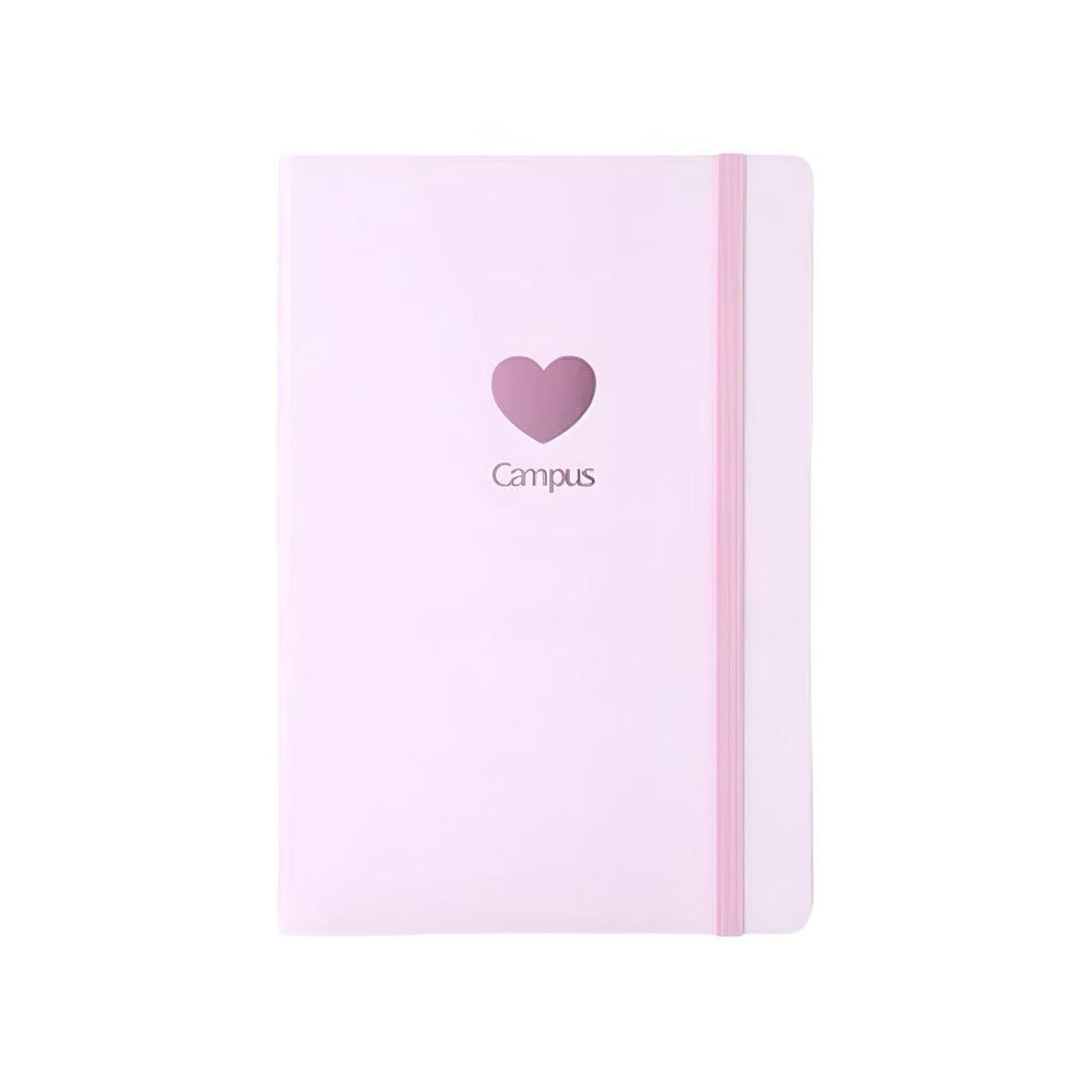 Stationery - KOKUYO Campus Solid Colour Hardcover A5 Ruled Notebook 100 Sheets – Pink - Goodie Goodie