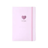 Stationery - KOKUYO Campus Solid Colour Hardcover A5 Ruled Notebook 100 Sheets – Pink - Goodie Goodie