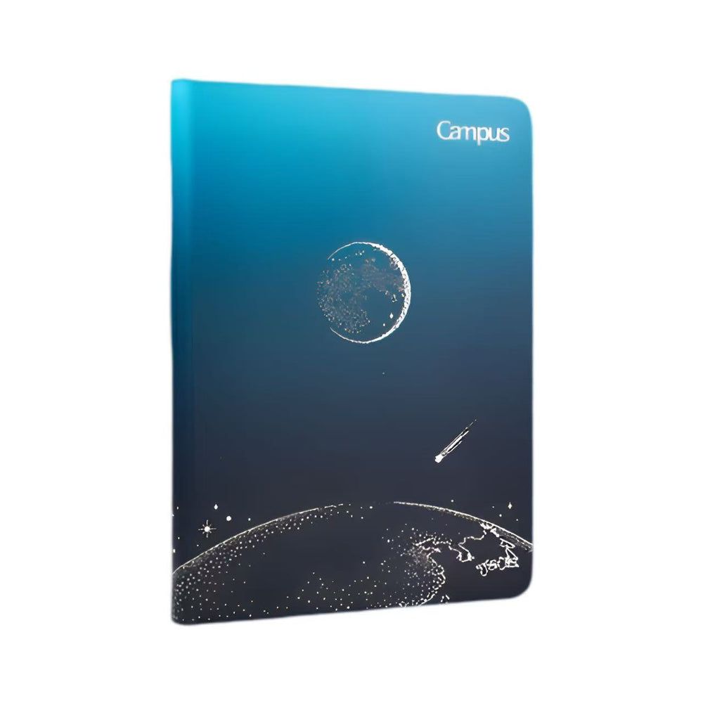 Stationery - KOKUYO Campus Astronomy Series A5 Hardcover Ruled Notebook 96 Sheets – Earth & Moon - Goodie Goodie