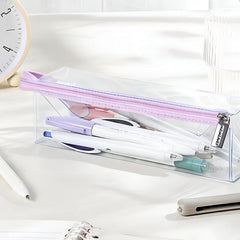 Stationery - KOKUYO Campus High-Transparency Pencil Case Purple - Goodie Goodie
