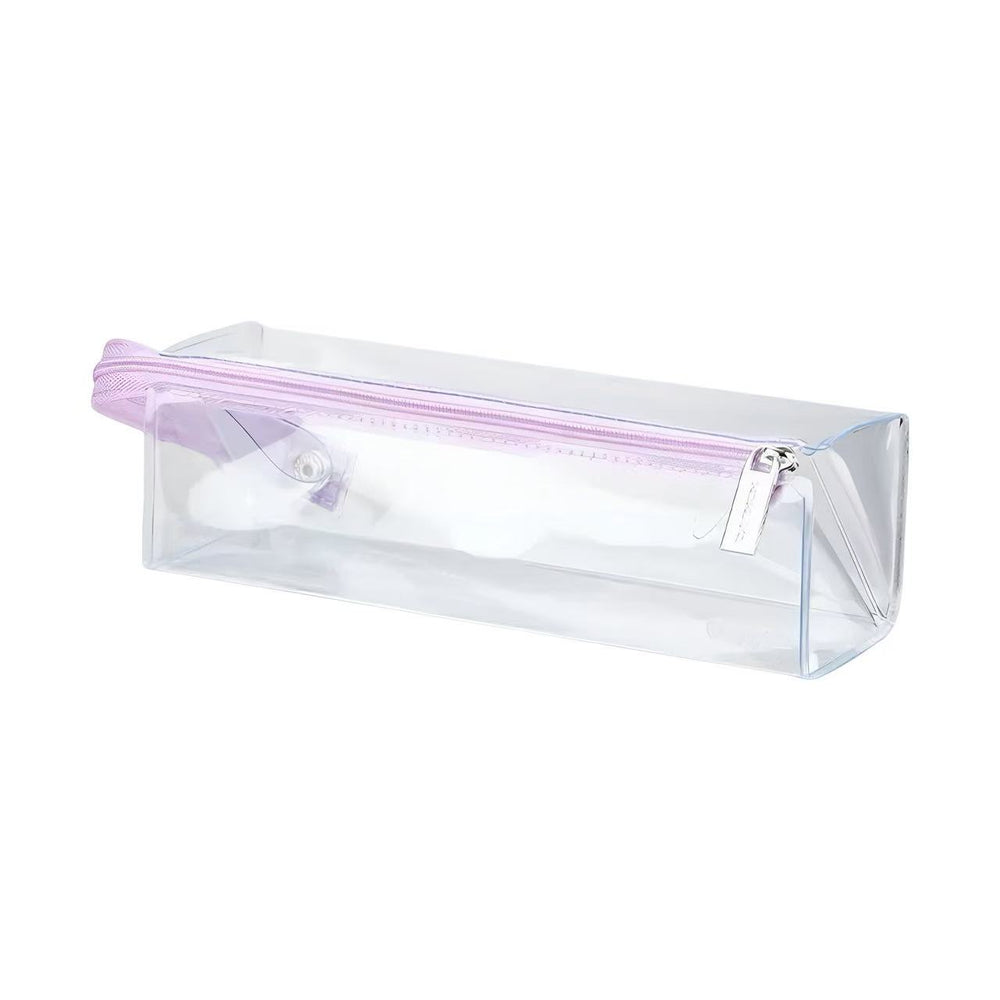 Stationery - KOKUYO Campus High-Transparency Pencil Case Purple - Goodie Goodie