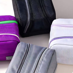 Stationery - KOKUYO Campus Double Zip Large Capacity Pencil Case β Grey - Goodie Goodie