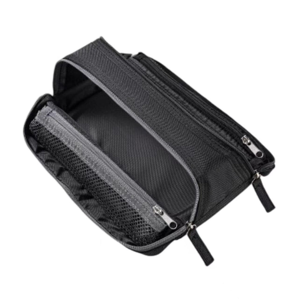 Stationery - KOKUYO Campus Double Zip Large Capacity Pencil Case β Black - Goodie Goodie