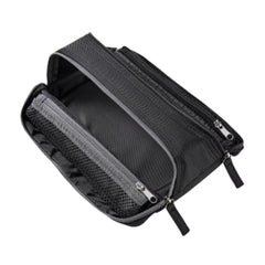 Stationery - KOKUYO Campus Double Zip Large Capacity Pencil Case β Black - Goodie Goodie