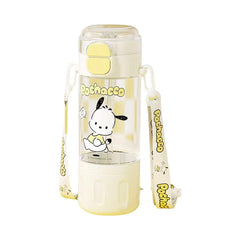 Bottles & Cups - Sanrio Double-Drink Plastic Water Bottle 580 ml β Pochacco - Goodie Goodie