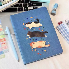 Stationery - Three Little Cats A5 Hard Cover Plain Journal Notebook 80 Sheets - Goodie Goodie