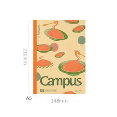 Stationery - KOKUYO Campus Kraft Cover A5 Ruled Notebook 40 Sheets Assorted - Goodie Goodie
