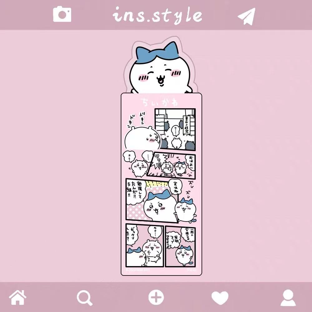Stationery - Chiikawa Waterproof PVC Bookmark - Goodie Goodie