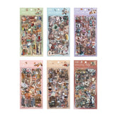 Stationery - European Vintage Objects Waterproof Journal Stickers – 6 Sheets - Goodie Goodie