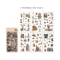 Stationery - European Vintage Objects Waterproof Journal Stickers – 6 Sheets - Goodie Goodie
