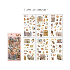 Stationery - European Vintage Objects Waterproof Journal Stickers – 6 Sheets - Goodie Goodie
