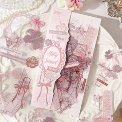 Stationery - Glazed Letter Paper Waterproof Journal Stickers 10 Sheets - Misty Lines Of Poetry - Goodie Goodie