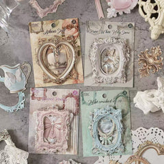Stationery - European Vintage Frame Scrapbook Background Paper 10pcs β Athens Seal - Goodie Goodie