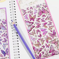 Stationery - 3D Butterfly Waterproof Epoxy Stickers β Pink - Goodie Goodie