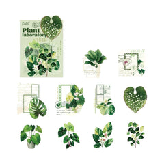 Stationery - Plant Lab Series PET Waterproof Stickers 20pcs β The Love of Taro - Goodie Goodie