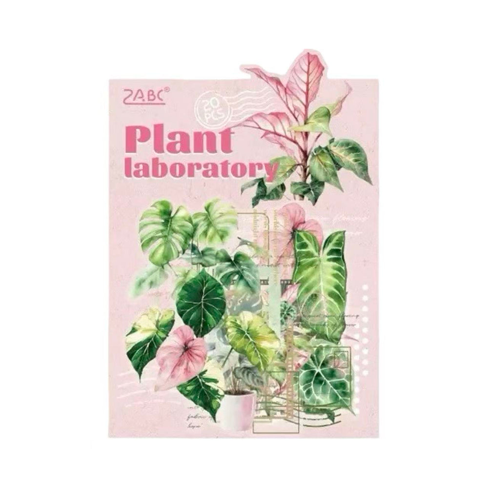 Stationery - Plant Lab Series PET Waterproof Stickers 20pcs β The Story of Taro - Goodie Goodie