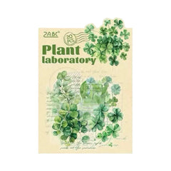 Stationery - Plant Lab Series PET Waterproof Stickers 20pcs β Lucky Clover - Goodie Goodie