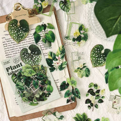 Stationery - Plant Lab Series PET Waterproof Stickers 20pcs β The Love of Taro - Goodie Goodie