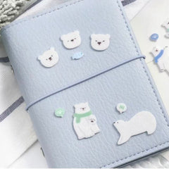 Stationery - Lovely Bear Felt Sticker - Goodie Goodie