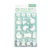 Stationery - Lovely Bear Felt Sticker - Goodie Goodie