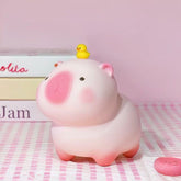 Pink Capybara Money Bank – Duck Top