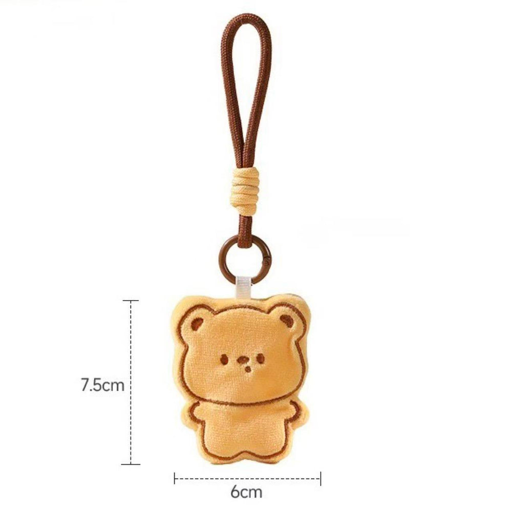 Accessories - Plush Bear Cookie Squishy Keychain - Goodie Goodie