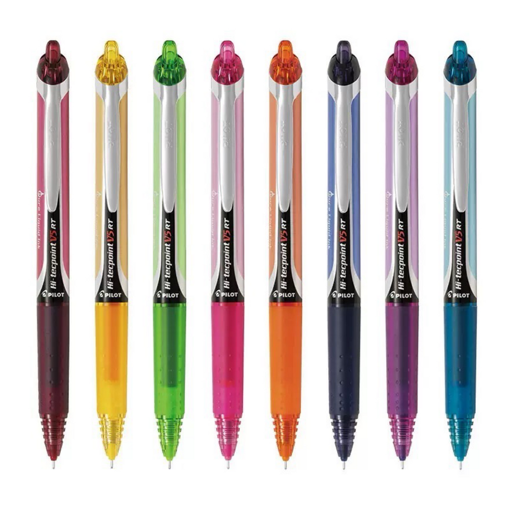 Stationery - Pilot Hi-Tecpoint V5 Extra Fine Click Pen 0.5mm – Black - Goodie Goodie