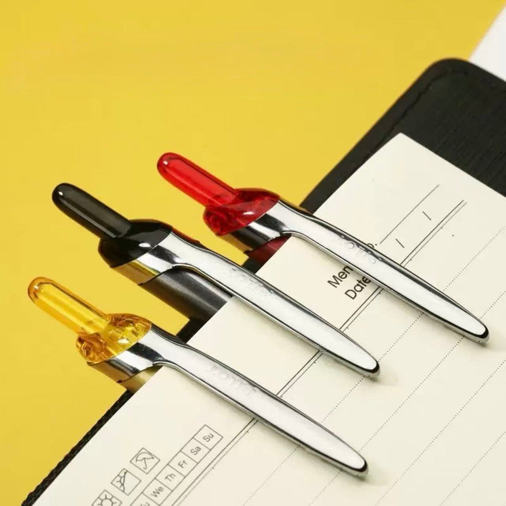 Stationery - Pilot Hi-Tecpoint V5 Extra Fine Click Pen 0.5mm – Yellow - Goodie Goodie