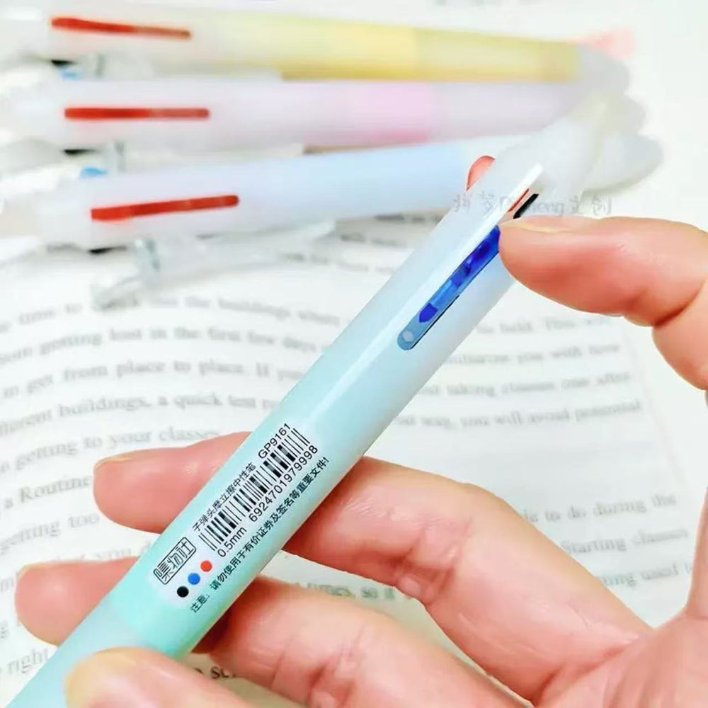 Stationery - Gradient Erasable 3-Colour Pen 0.5mm Assorted - Goodie Goodie
