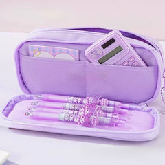 Kuromi Large Capacity Canvas Pencil Case