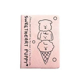 Sweet Heart Puppy A6 Dotted Journal with Washable Kraft Paper Cover 80 Sheets