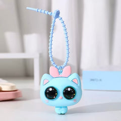 Big-Eyed Cat Silicone Squishy Keychain