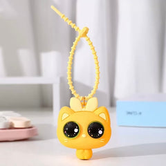 Big-Eyed Cat Silicone Squishy Keychain