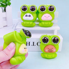 Pop-Eye Frog Costume Squishy Keychain Assorted