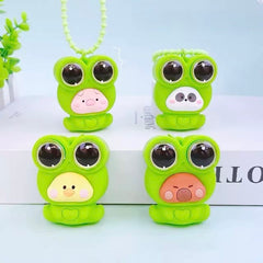Pop-Eye Frog Costume Squishy Keychain Assorted