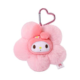 Sanrio Character Plush Flower Keychain