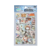 Colored Universe PET Waterproof Journal Stickers 6 Sheets