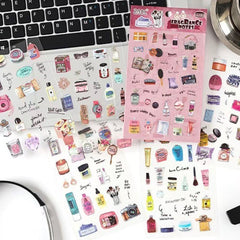 Fragrance Notes PET Waterproof Journal Stickers 6 Sheets