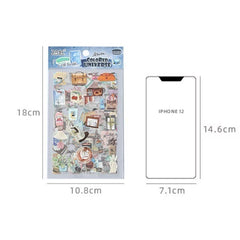 Journey Wonders PET Waterproof Journal Stickers 6 Sheets