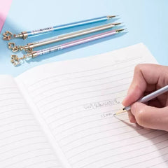 Slim Metal Mechanical Pencil 0.5mm with Puppy Charm Assorted