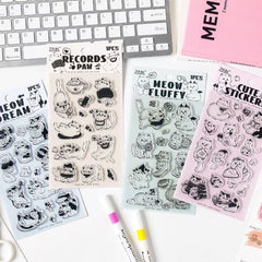 Cat 3D Clear Silicone Stamp Stickers