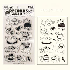 Cat 3D Clear Silicone Stamp Stickers