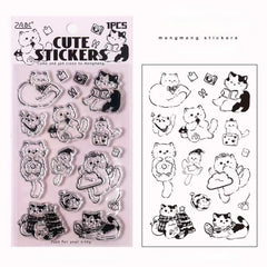 Cat 3D Clear Silicone Stamp Stickers