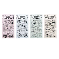 Cat 3D Clear Silicone Stamp Stickers
