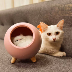 Kitten Pet House Night Light-Pink