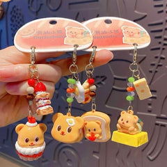 Butter Bear DIY Food Clip Keychain Pendant