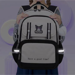 Sanrio Ergonomic School Backpack 31x13x42cm – Kuromi
