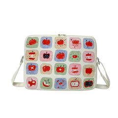 Apple Doodle Laptop Shoulder Bag 16 Inches